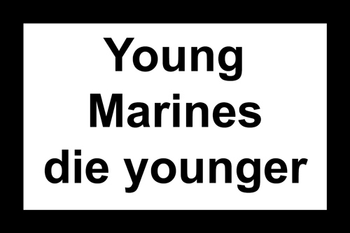 молодые морские пехотинцы